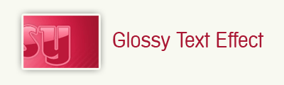 glossy text tutorial